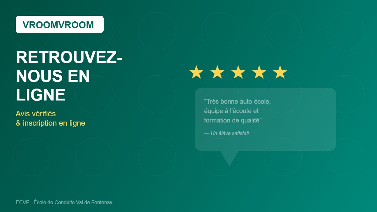 Retrouvez-nous sur VroomVroom : avis, infos et inscription en ligne