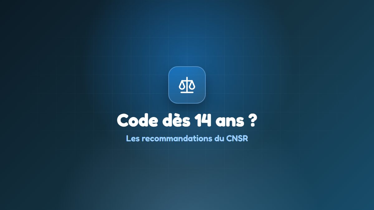 Code de la route dès 14 ans ? Ce que le CNSR a recommandé le 17 septembre 2026
